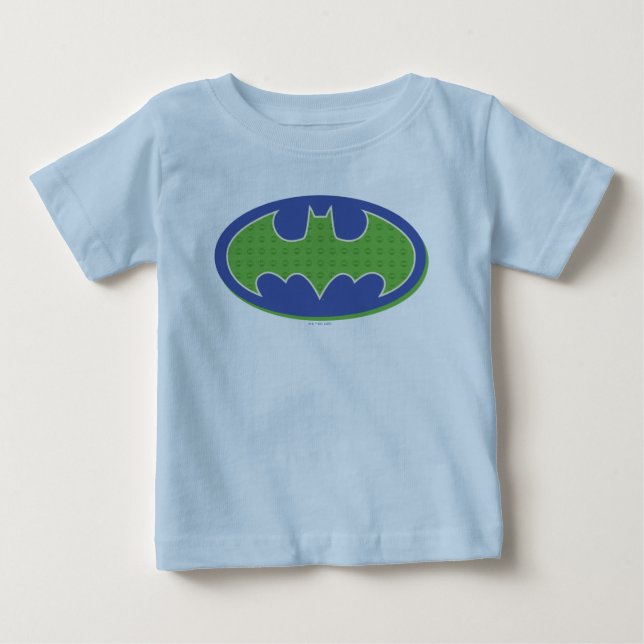 Batman | Lila und grünes Symbol Baby T-shirt (Vorderseite)
