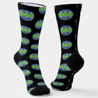 Batman | Lila und grünes Symbol Socken