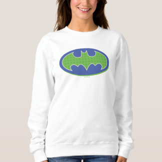 Batman | Lila und grünes Symbol Sweatshirt