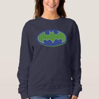 Batman | Lila und grünes Symbol Sweatshirt