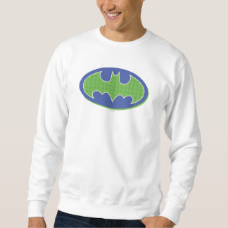 Batman | Lila und grünes Symbol Sweatshirt