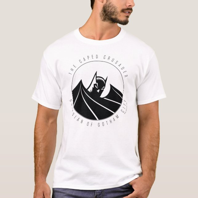 Batman-Logo "Caped Crusader"-Silhouette T-Shirt (Vorderseite)
