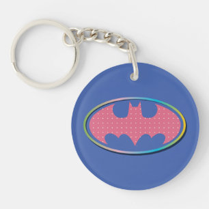 Batman Logo Pink Polka Dot