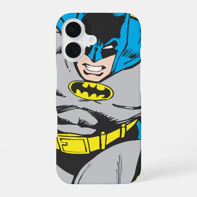 Batman Lunges Forward iPhone 16 Hülle (Rückseite)