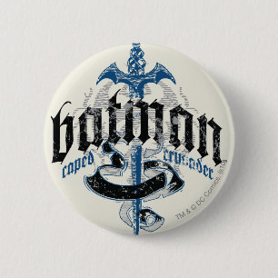 Batman Name mit Sword-Logo Button