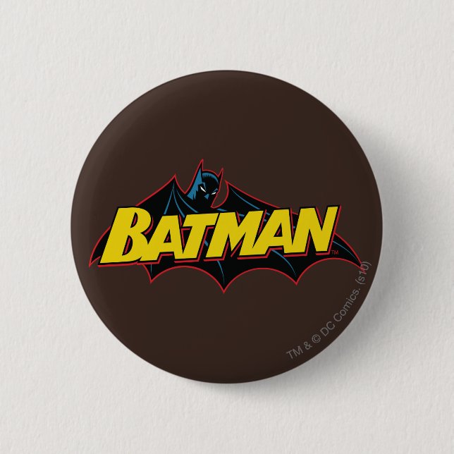 Batman | Old School Logo Button (Vorderseite)