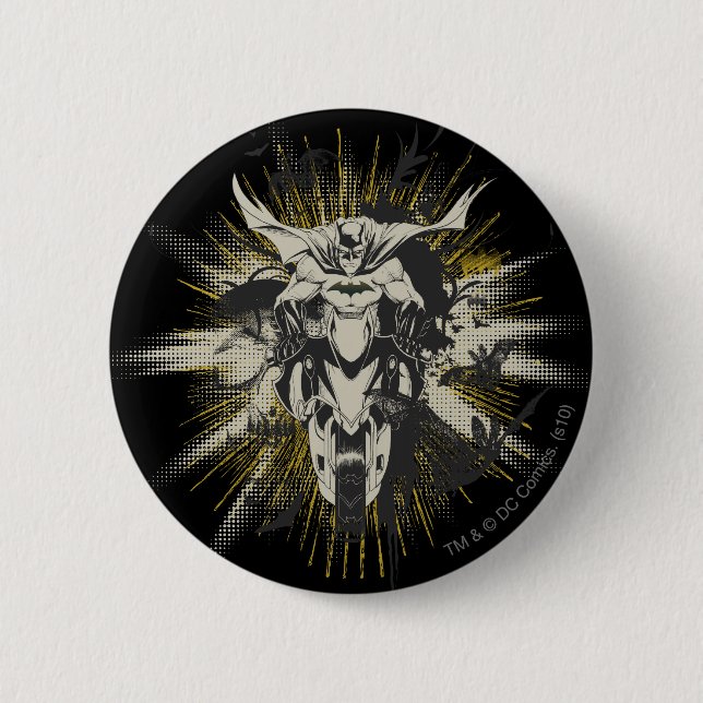 Batman on Bike Button (Vorderseite)