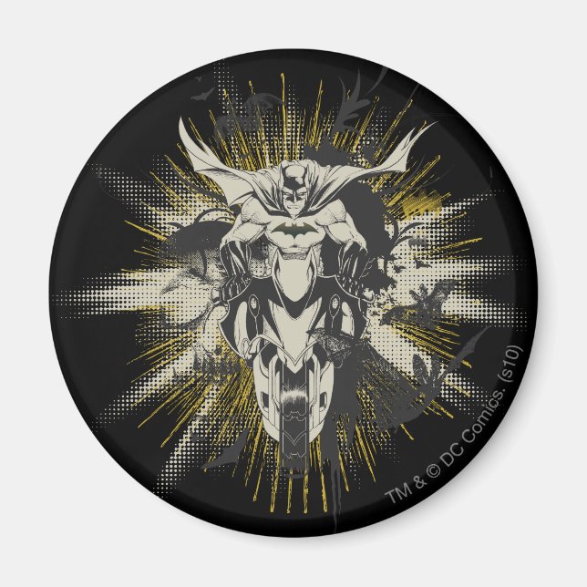 Batman on Bike Magnet (Vorne)