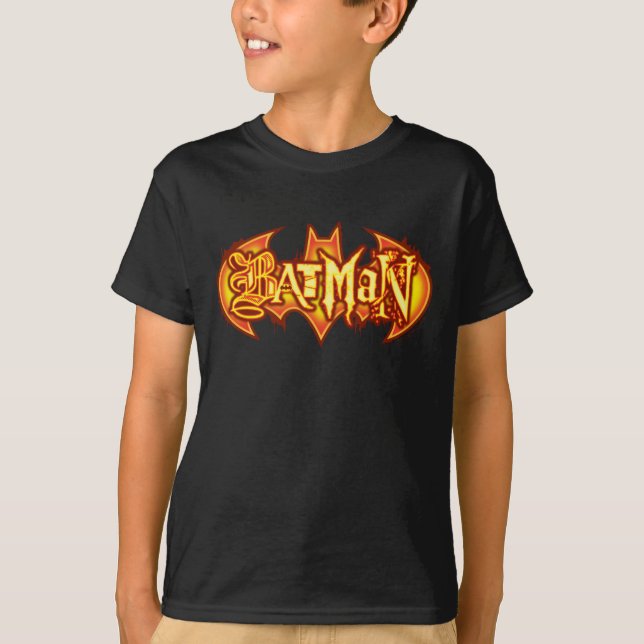 Batman | Orange Saisonale Logo T-Shirt (Vorderseite)