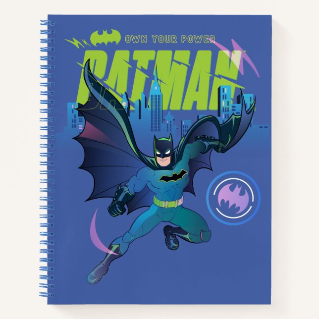 Batman "Own Your Power" City Graphic Notizbuch (Vorderseite)