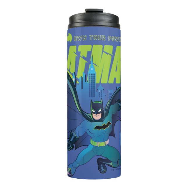 Batman "Own Your Power" City Graphic Thermosbecher (Vorderseite)