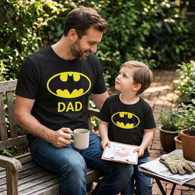Batman Papa Passend Tri-Blend Shirt (Von Creator hochgeladen)