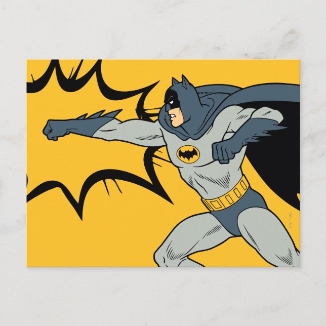 Batman Punch Postkarte (Vorderseite)