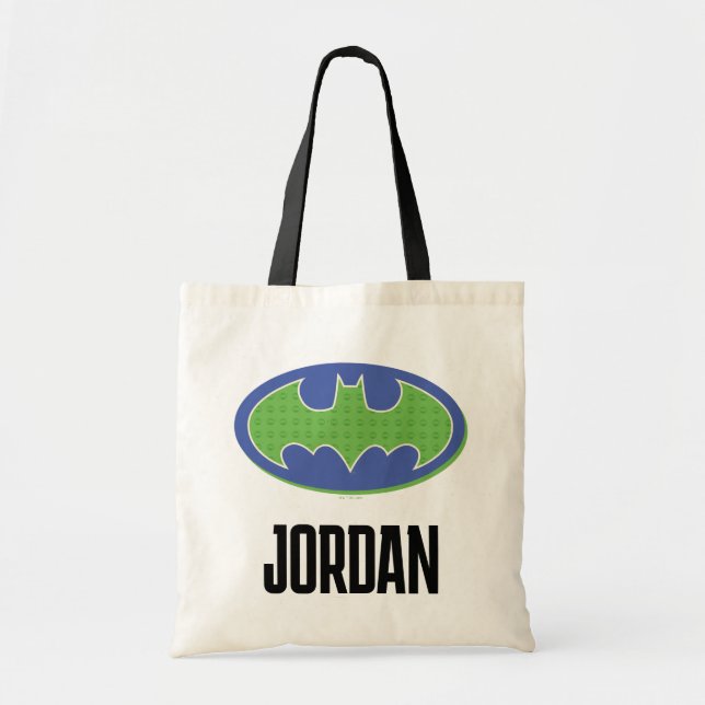 Batman | Purple & Green Symbol Tragetasche (Vorne)