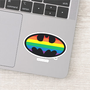 Batman-Regenbogen-Logo Aufkleber