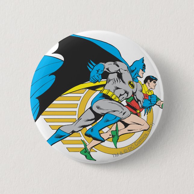 Batman & Robin Profil Button (Vorderseite)