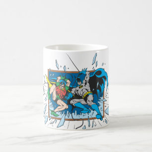 Batman & Robin zerbrechen Fenster Kaffeetasse