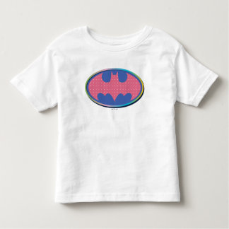Batman | Rosa Polka-Dot-Logo Kleinkind T-shirt