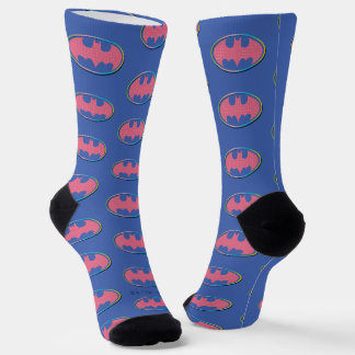 Batman | Rosa Polka-Dot-Logo Socken