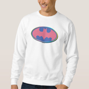 Batman Rosa Polka-Dot-Logo Sweatshirt