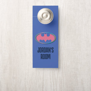 Batman   Rosa Polka-Dot-Logo Türanhänger
