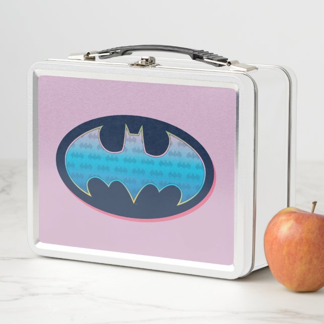 Batman | Rosa und Blau Metall Brotdose (Beispiel)