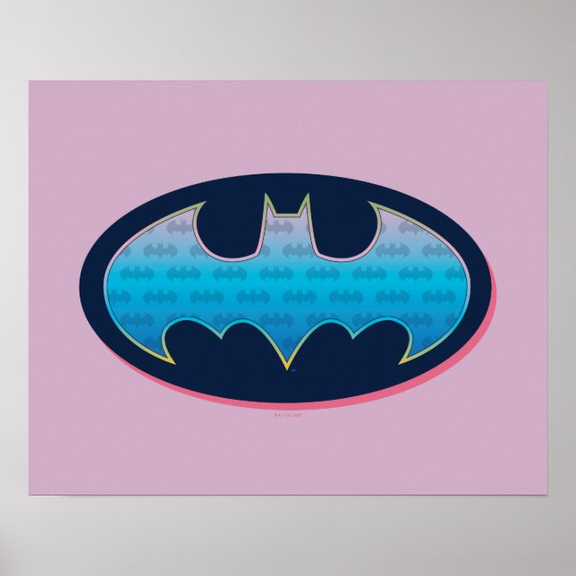 Batman | Rosa und Blau Poster (Vorne)
