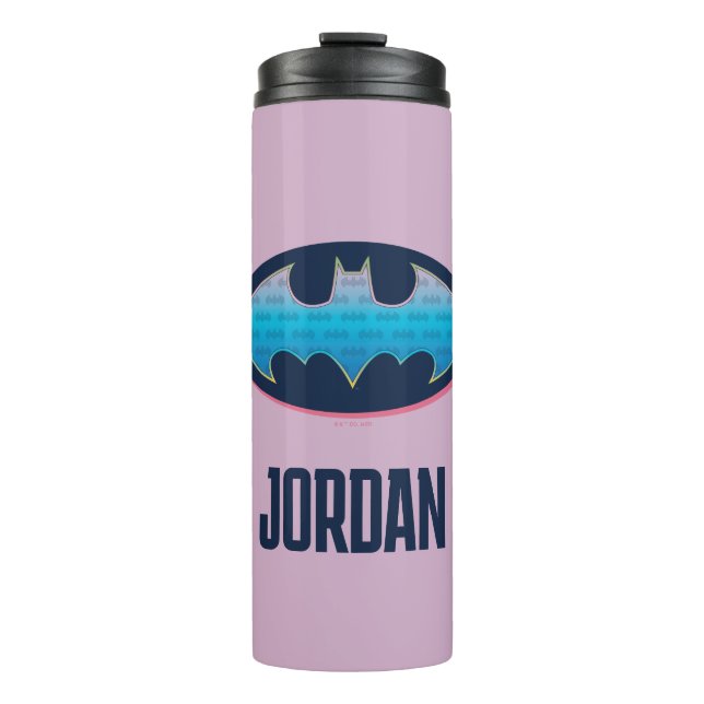 Batman | Rosa und Blau Thermosbecher (Vorderseite)
