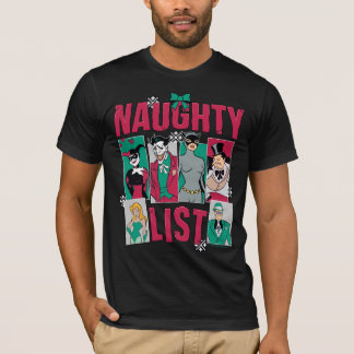 Batman | Santa Naughty List of Villains T-Shirt