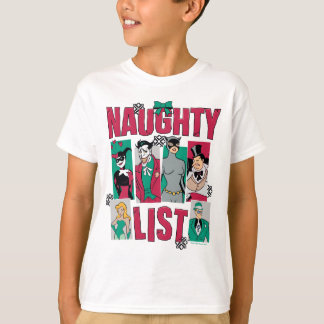 Batman | Santa Naughty List of Villains T-Shirt