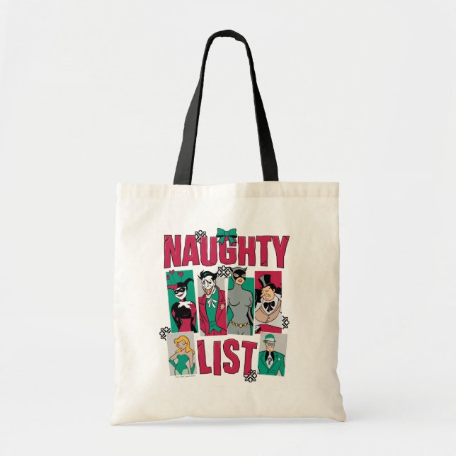 Batman | Santa Naughty List of Villains Tragetasche (Vorne)