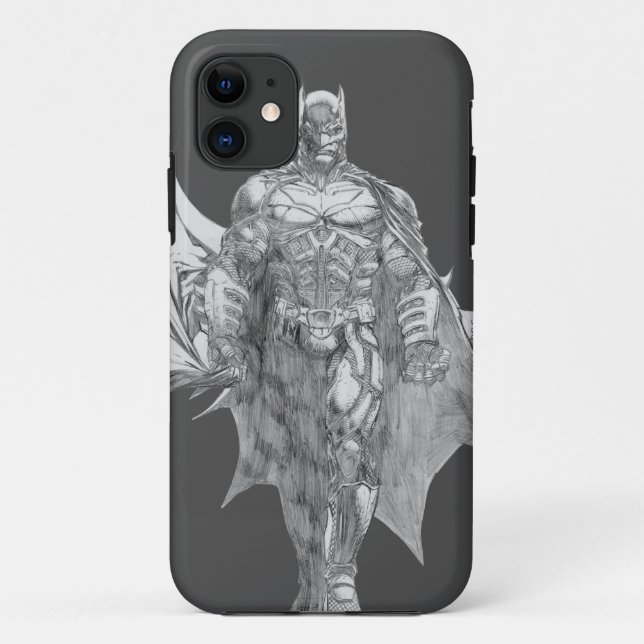 Batman Stehend Zeichnend Case-Mate iPhone Hülle (Rückseite)
