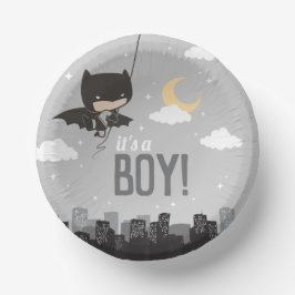 Batman Super Hero Baby Shower Pappteller