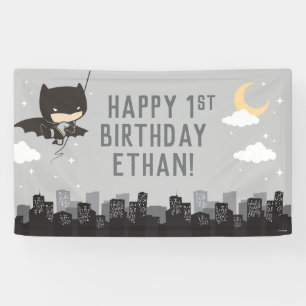 Batman Super Hero Bannière d'anniversaire