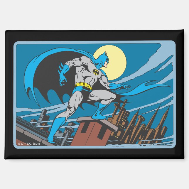 Batman Surveys Stadt Magnet (Vorderseite)