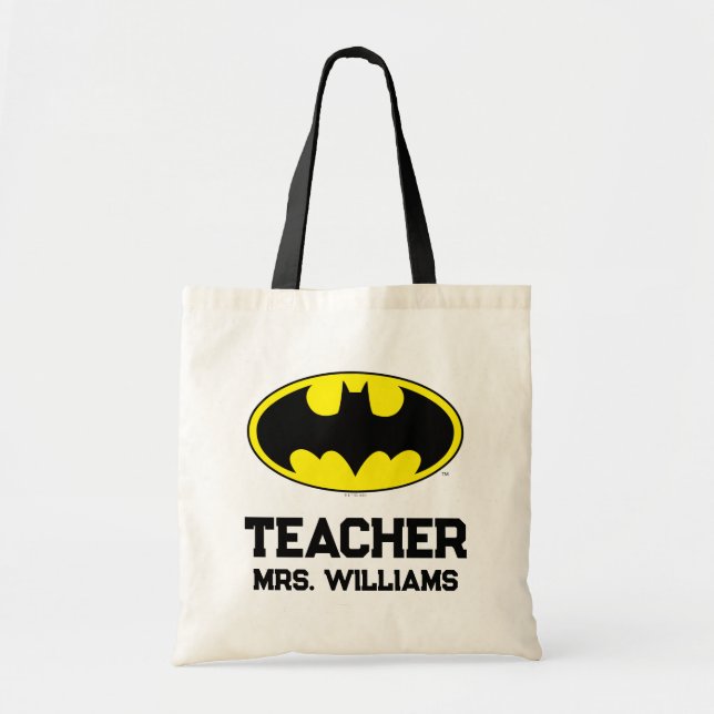 Batman-Symbol | Bat-Oval-Logo Tragetasche (Vorne)
