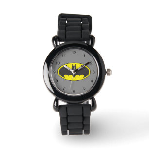 Batman Symbol   Becken-Oval-Logo Armbanduhr