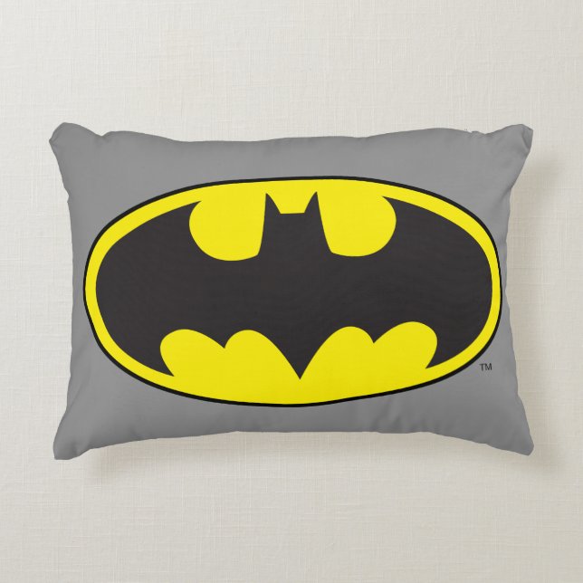 Batman Symbol | Becken-Oval-Logo Dekokissen (Vorderseite)