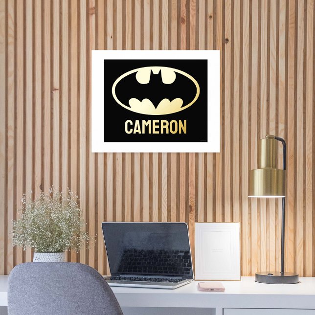 Batman Symbol | Becken-Oval-Logo Foliendrucke (Poster on wall)