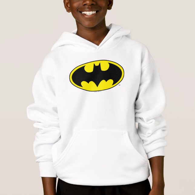 Batman Symbol | Becken-Oval-Logo Hoodie (Vorderseite)