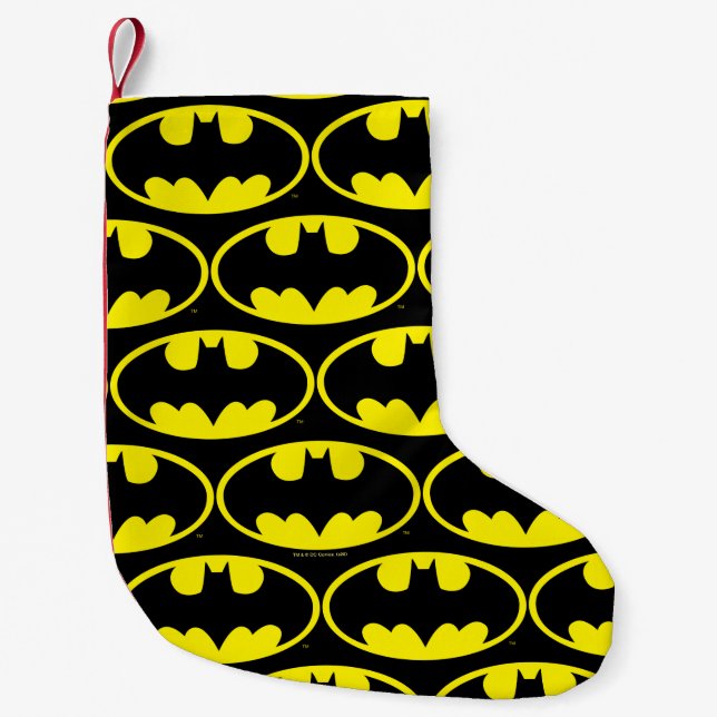 Batman Symbol | Becken-Oval-Logo Kleiner Weihnachtsstrumpf (Vorderseite)