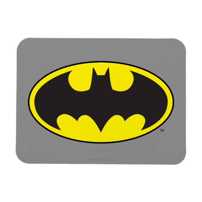 Batman Symbol | Becken-Oval-Logo Magnet (Horizontal)