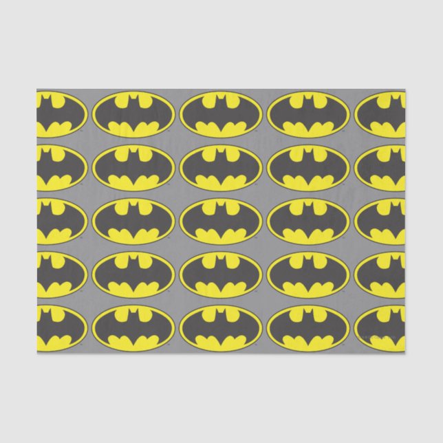 Batman Symbol | Becken-Oval-Logo Seidenpapier (Vorderseite)