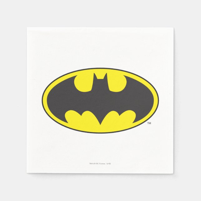 Batman Symbol | Becken-Oval-Logo Serviette (Vorderseite)