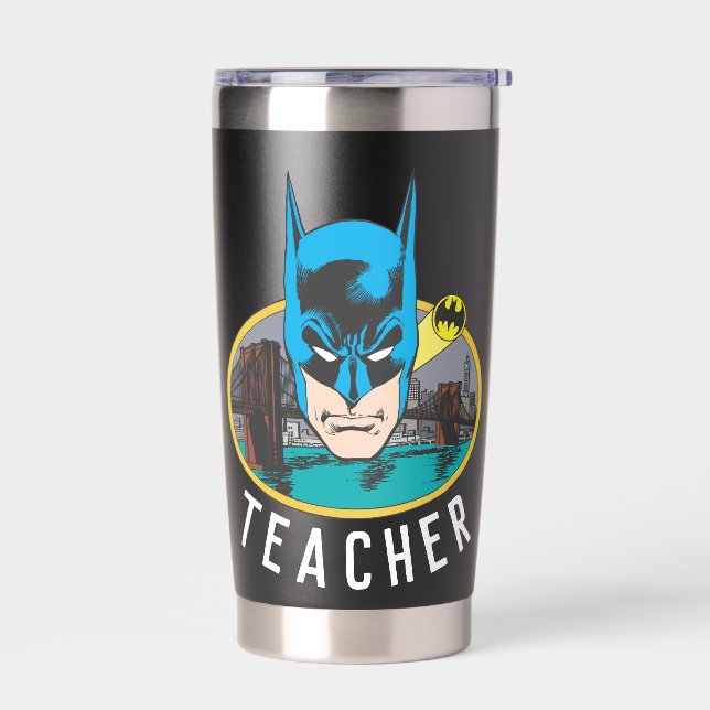 Batman Symbol | Becken-Oval-Logo Thermobecher (Links)