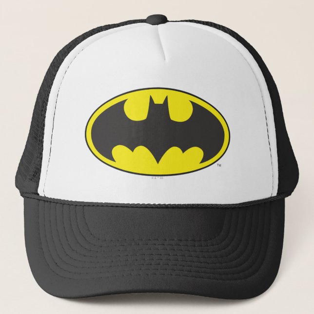 Batman Symbol | Becken-Oval-Logo Truckerkappe (Vorderseite)