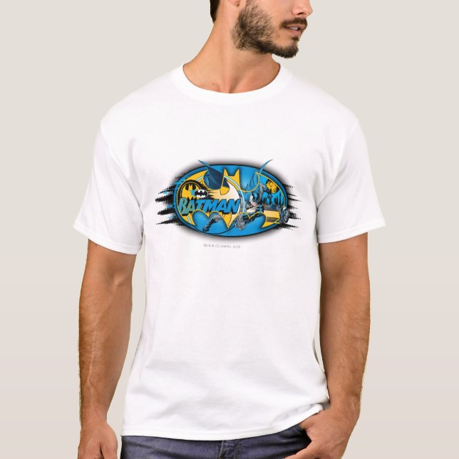 Batman Symbol | Classic Collage Logo T-Shirt (Vorderseite)