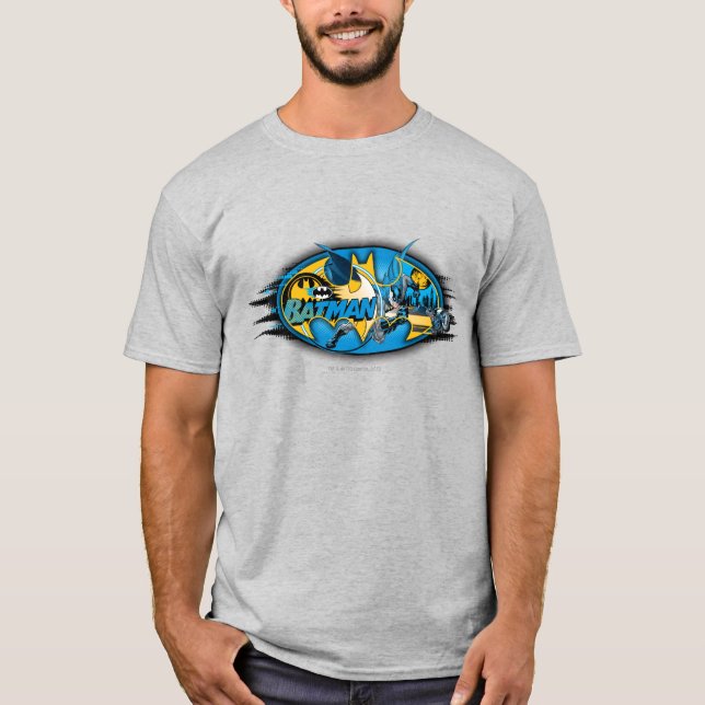 Batman Symbol | Classic Collage Logo T-Shirt (Vorderseite)