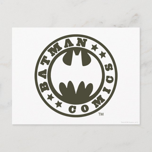 Batman Symbol | COMICEN Postkarte (Vorderseite)