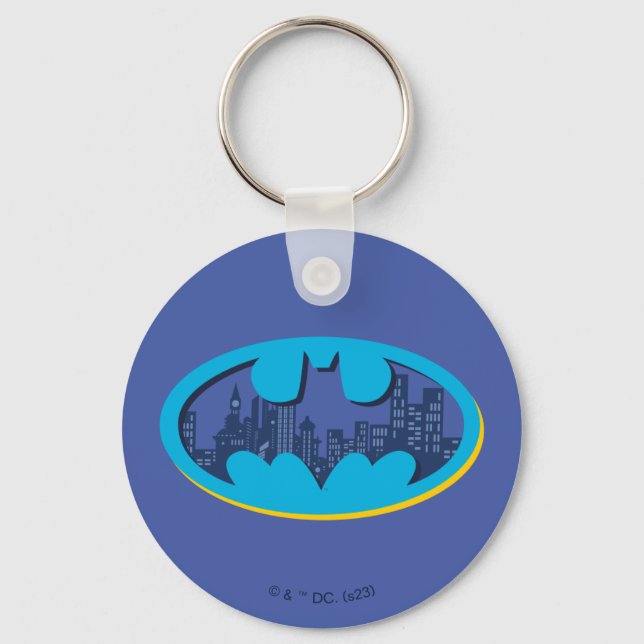 Batman | Symbol für die Stadt Arkham Schlüsselanhänger (Vorderseite)